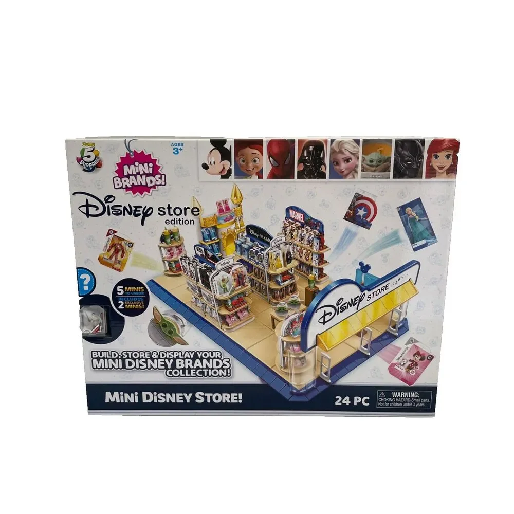 Zuru 5 Surprise Disney Store Mini Brands Toy Store Playset 24 Piece Edition New